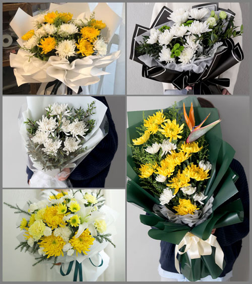 广东肇庆市怀集县马宁镇蔡屋村白事花束代送